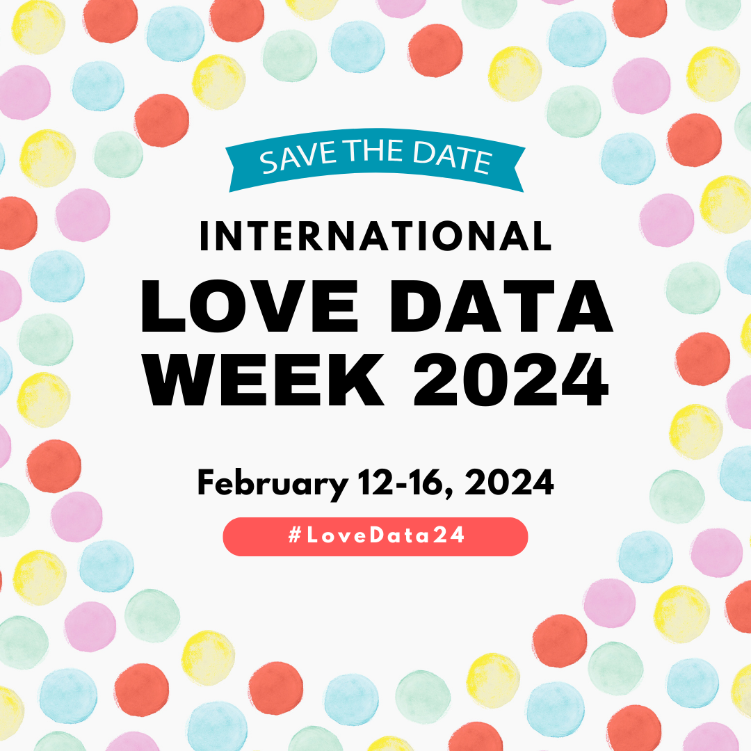Love data week 2024 save the date Feb 12-16, 2024