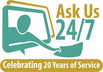 Ask Us 247 chat logo 20th anniversary