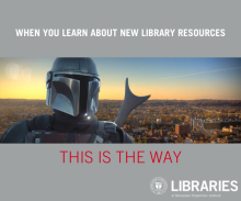 mandalorian meme when you learn how to use library tools